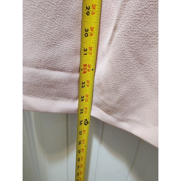 VINCE CAMUTO PINK KNEE LENGTH DRESS SLEEVELESS PLEATS KEYHOLE BOW SIZE 6 - Picture 6 of 7